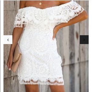 White Lace Vici Dress